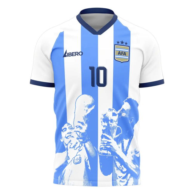 Professional Messi X Maradona Argentina World Cup Tribute Shirt