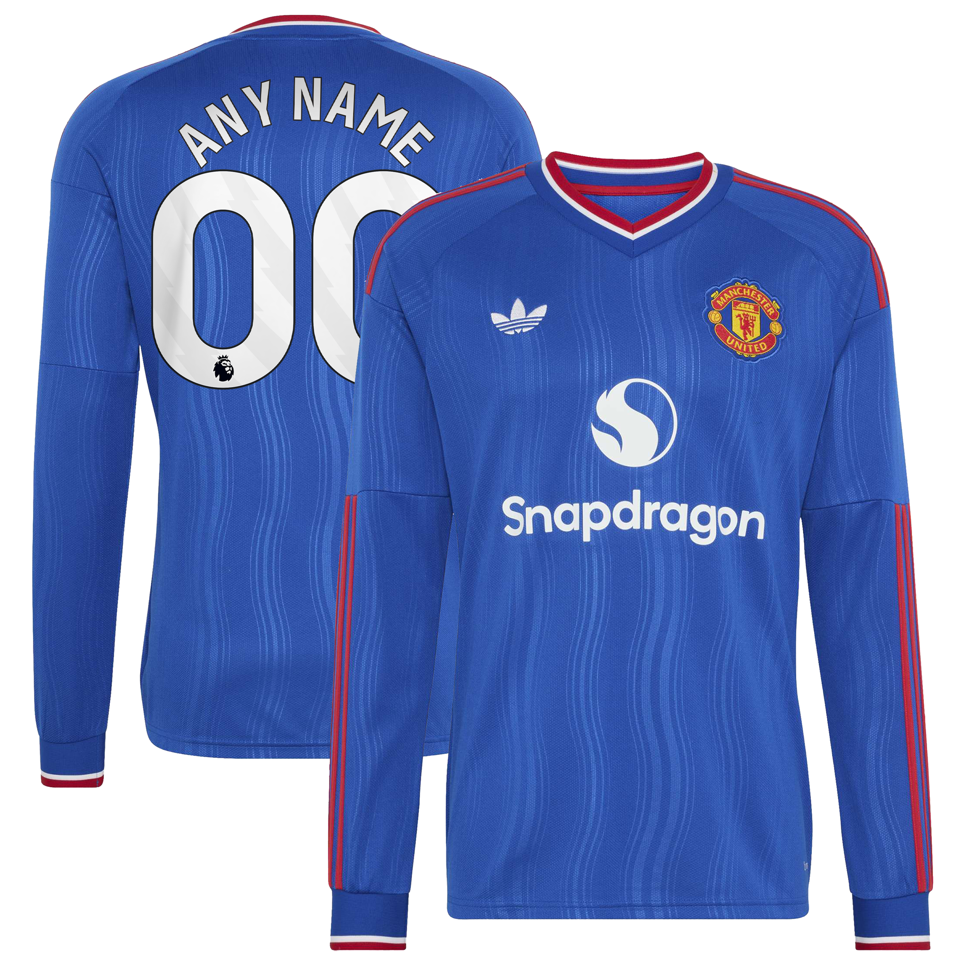 [SJH] Women's Manchester United 2026/27 Away Replica Custom Long Sleeve Jersey - Royal