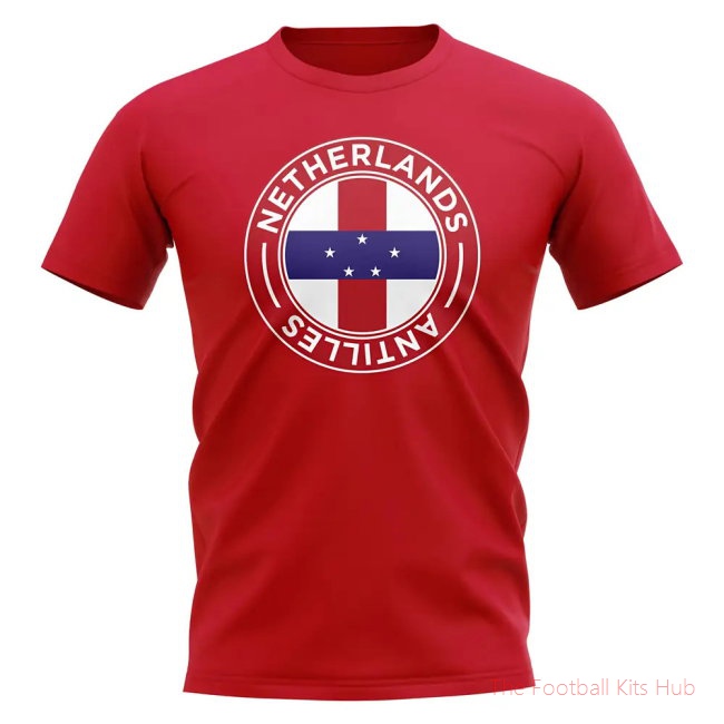 Netherlands Antilles Football Badge T-Shirt (Red)