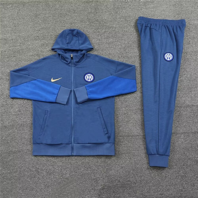 2425 Inter Milan Jacket Hoodie - Grey - Official Replica 7716