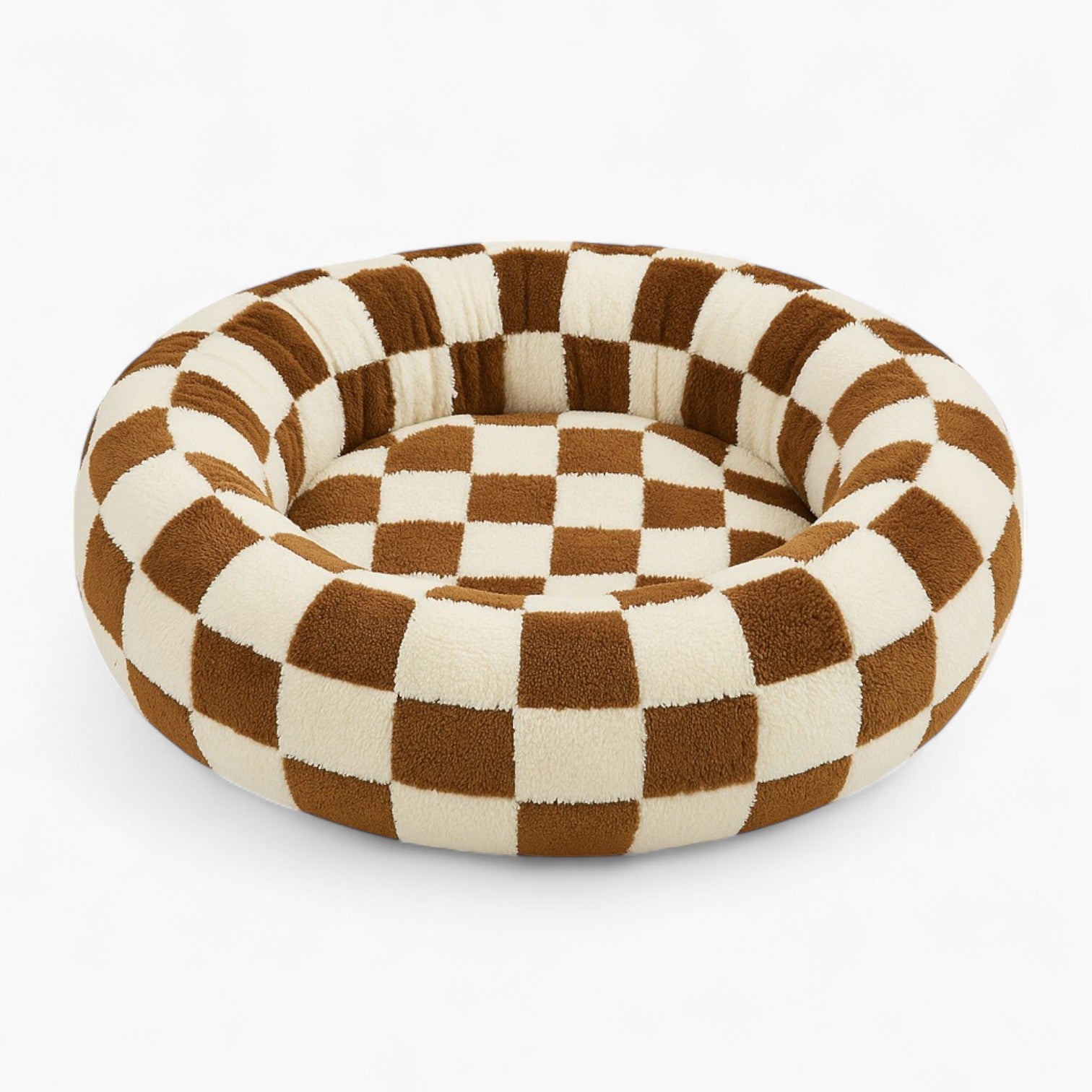 Bulldog Round Bed – Cozy & Plush Pet Nest Winter Wear | Breed-optimized