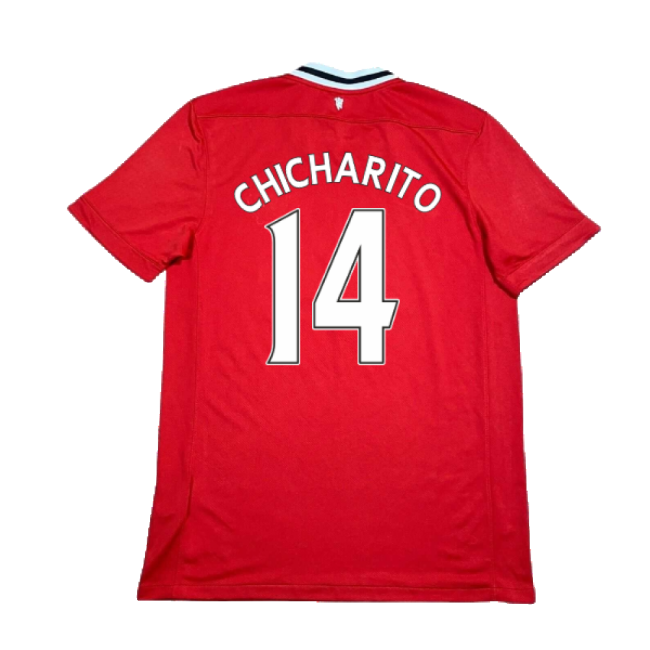 Manchester United 2011-12 Home Shirt ((Excellent) XL) (Chicharito 14)