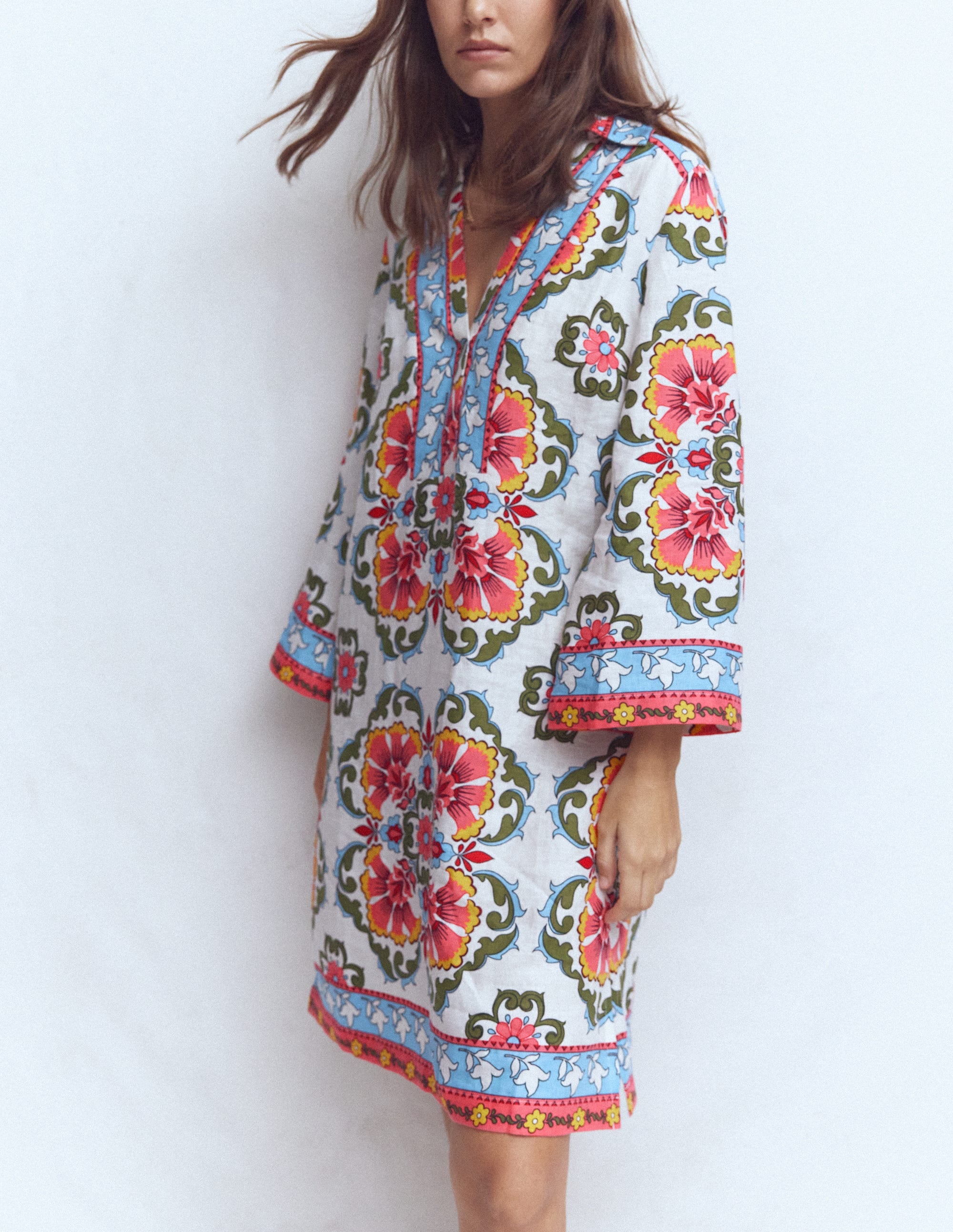 Carmen Linen Short Dress
