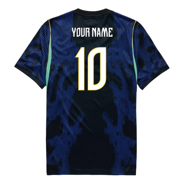 Brazil Away Shirt 2026-2027 Custom Name Match Jersey Fan Edition