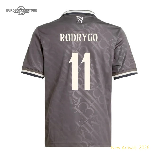 High-quality 2024-2025 Real Madrid Change Jersey (kids) (rodrygo 11)