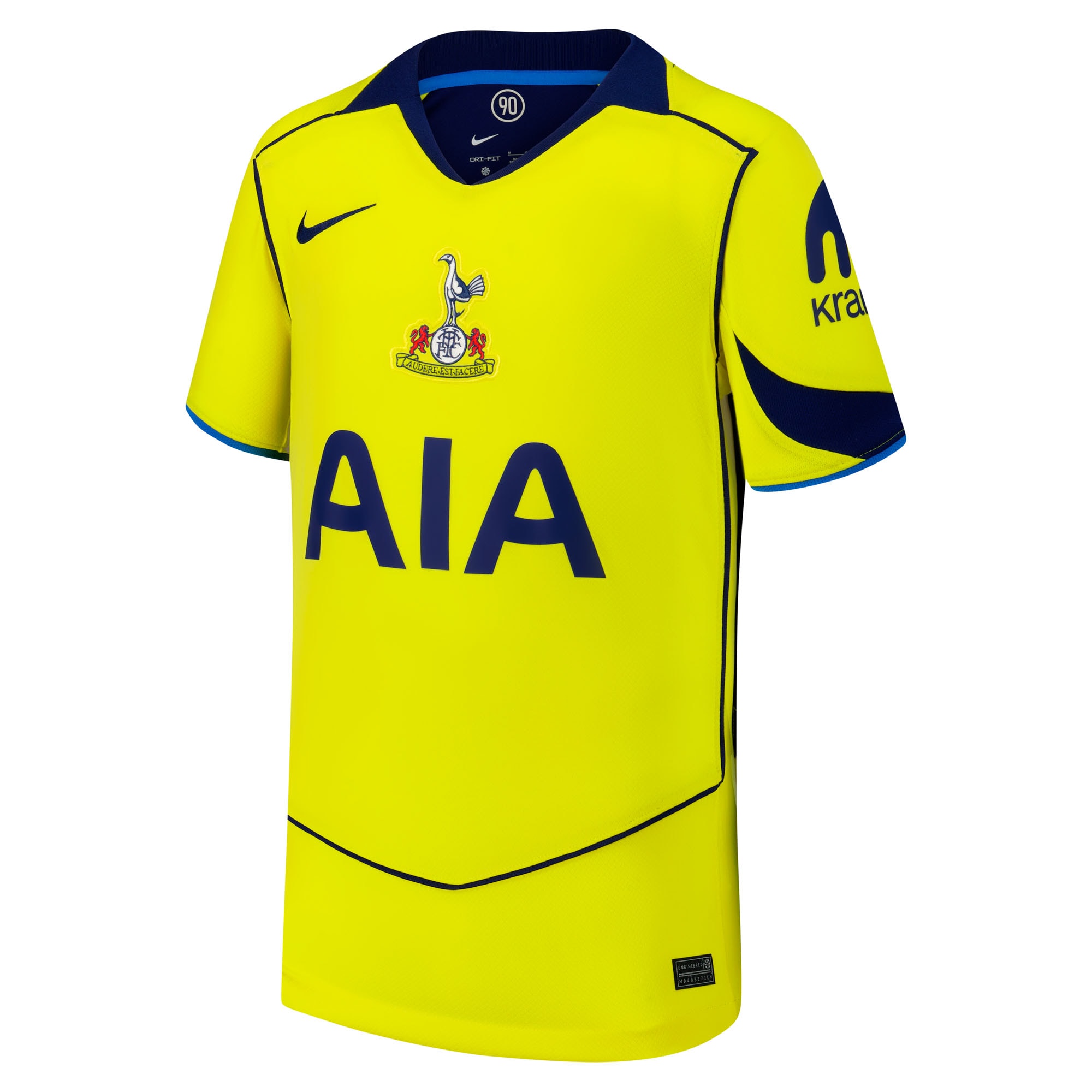 [JED] Tottenham Hotspur Youth 2025/26 Third Replica Custom Jersey - Yellow