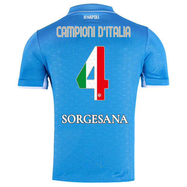 Player Verison SSC Napoli 2024/25 Campioni d¡¯Italia Home Match ShirtA