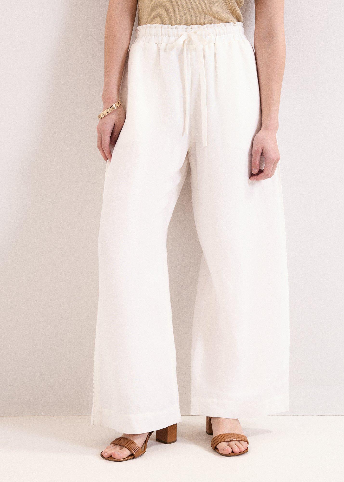 Rowan Linen Blend Pull On Trousers