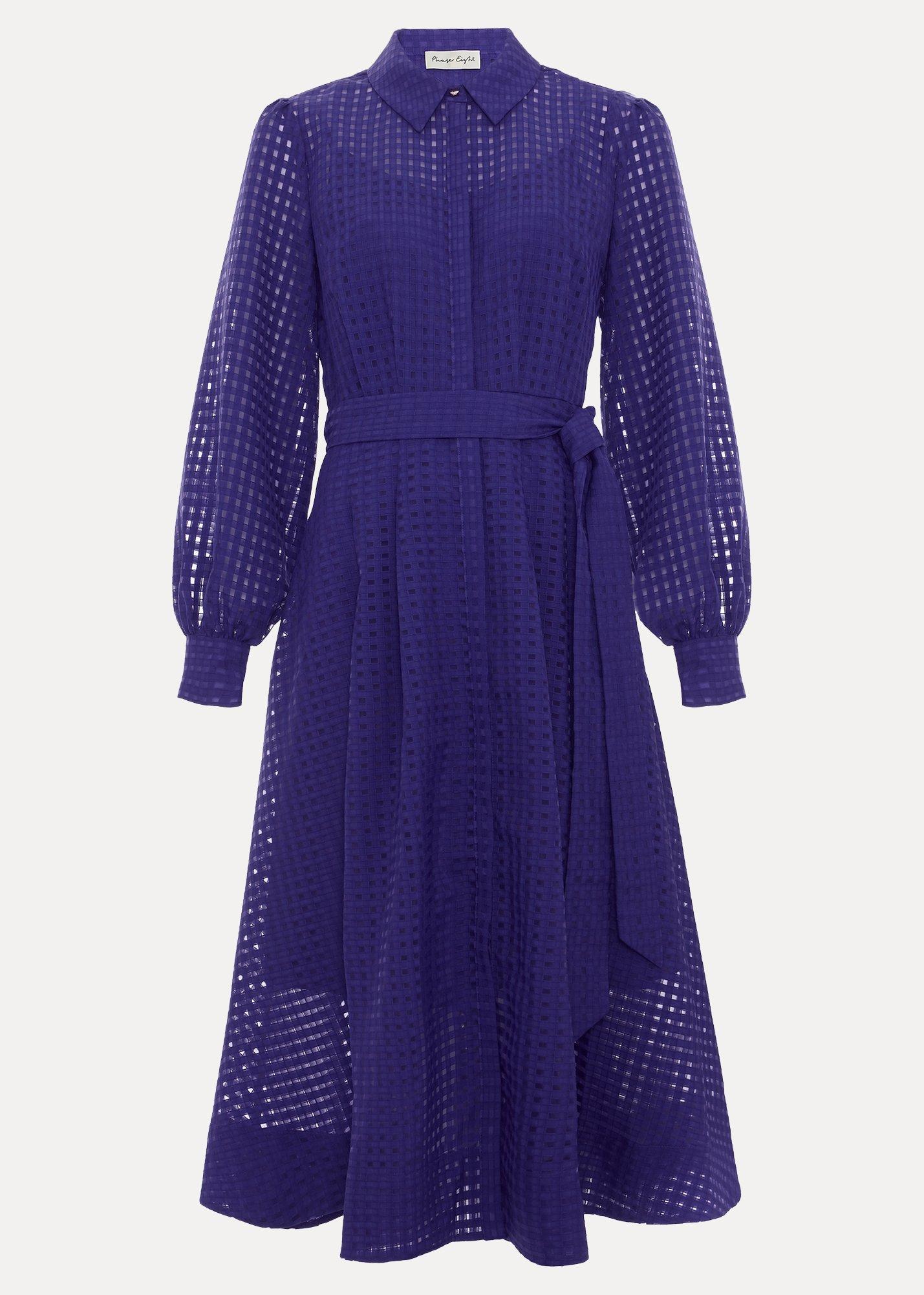 Natalie Burgundy Shirt Dress