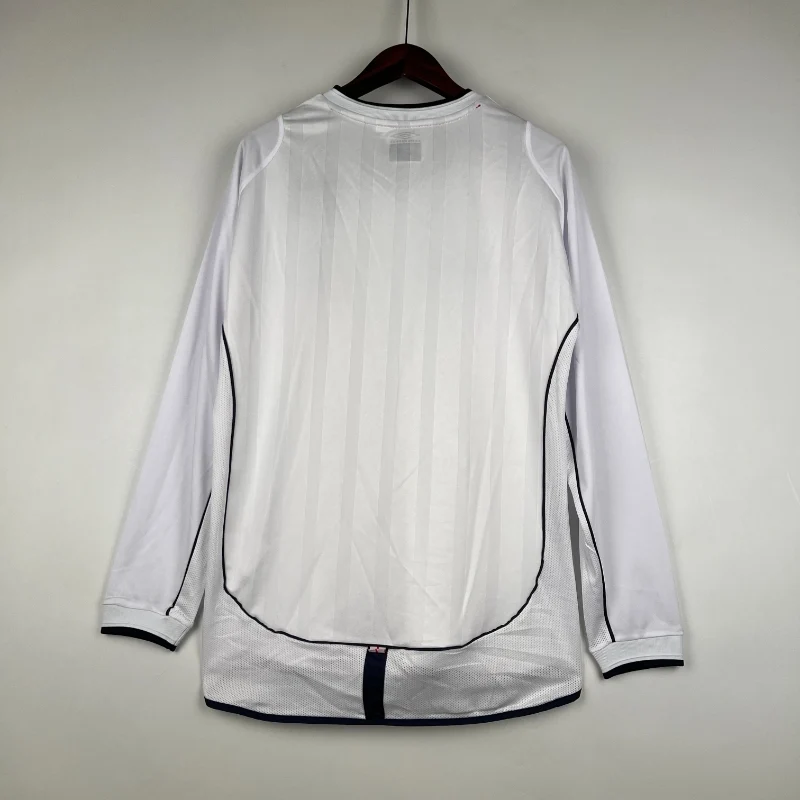 2002 England Long Sleeve Jersey retro kit