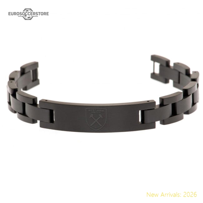 West Ham United FC Black IP Bracelet