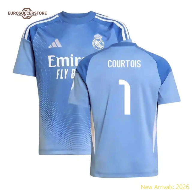 Real Madrid 2024-25 Home Fan Version For Kids (Courtois Game Day Jersey