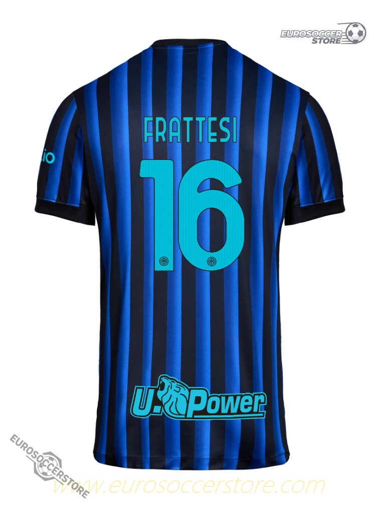 Inter Milan's 25-26 Home Jersey featuring FRATTESI 16