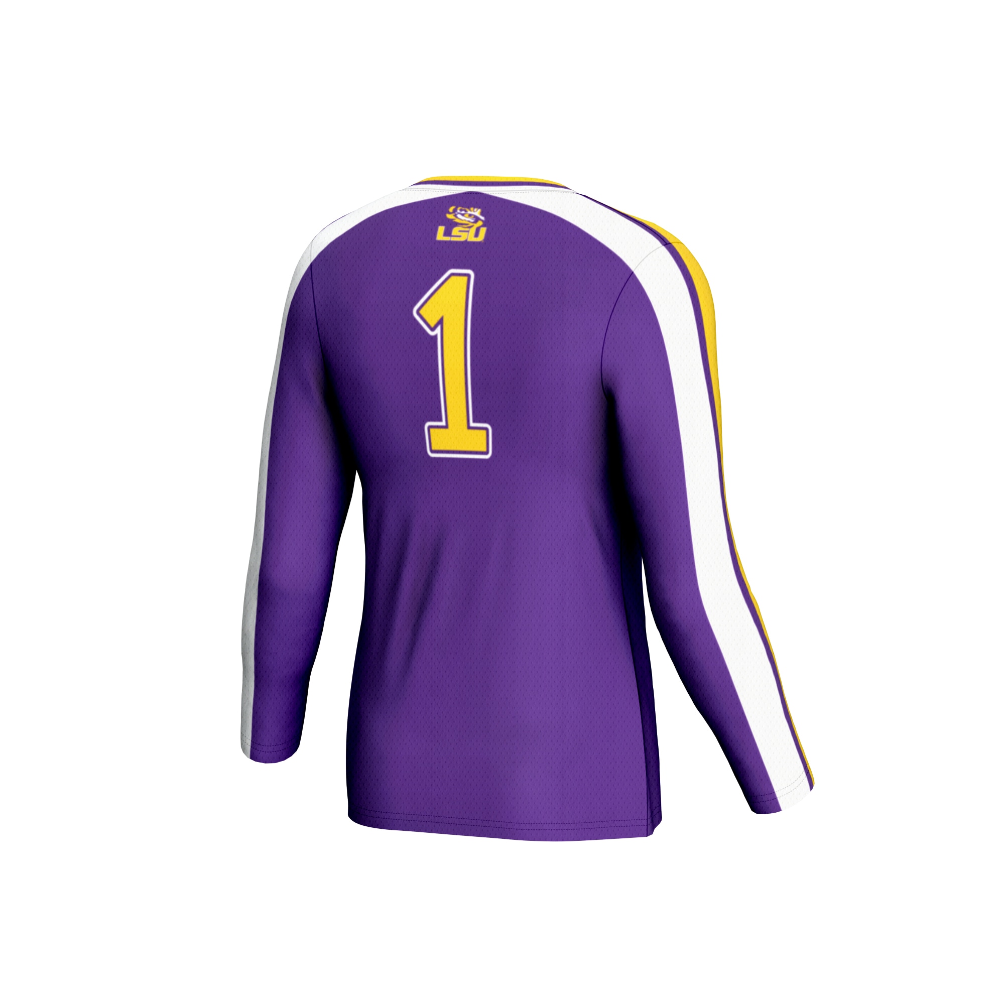 [NJP] LSU Tigers GameDay Greats Youth #1 Lightweight Volleyball Fashion Jersey - Purple