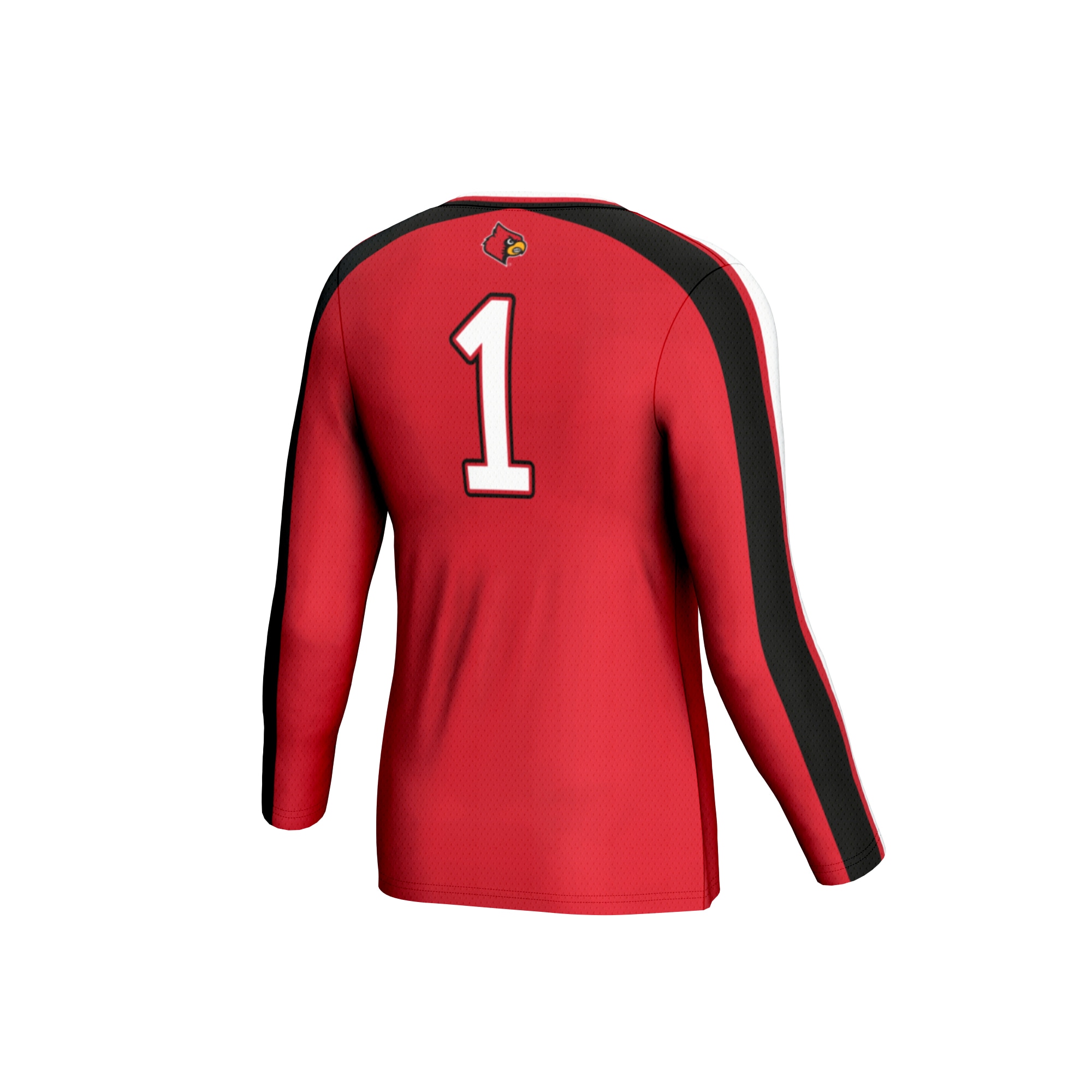 [NJP] Louisville Cardinals GameDay Greats Unisex #1 Lightweight Volleyball Fashion Jersey - Red