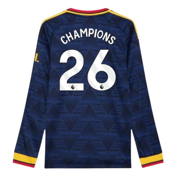 [DDJ] 2026 2027 Arsenal Long Sleeve Shirt Away Authentic Kit (Champions 26)