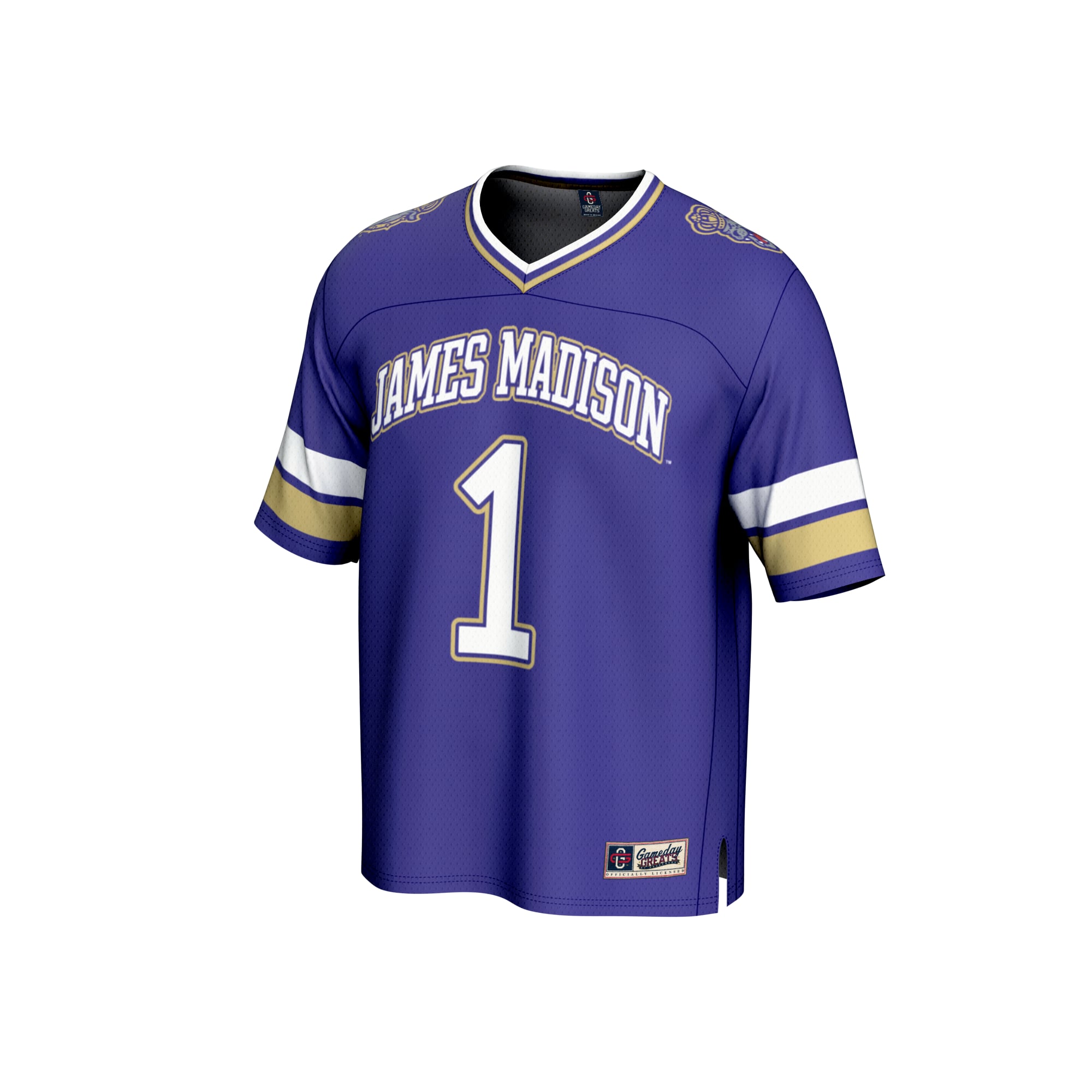 #1 Purple James Madison Dukes Lightweight Collegiate Football Fashion Jersey