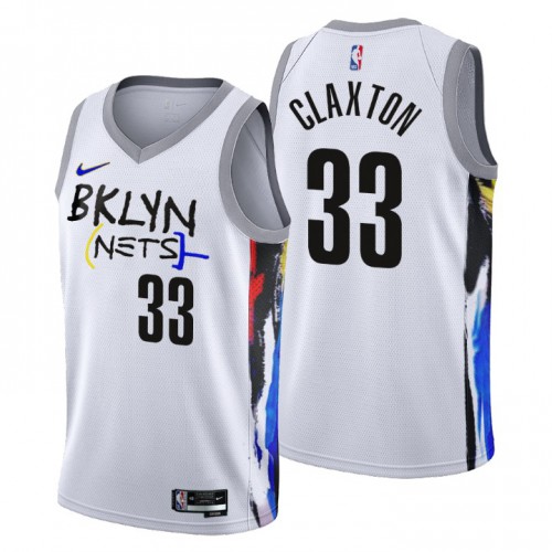 Nets White Brooklyn Nets #33 Nike Jersey - Value-Priced Quality