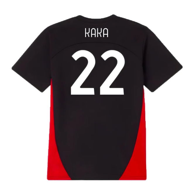 2024-2025 AC Milan Training Shirt (Black) - Kids (Kaka 22)