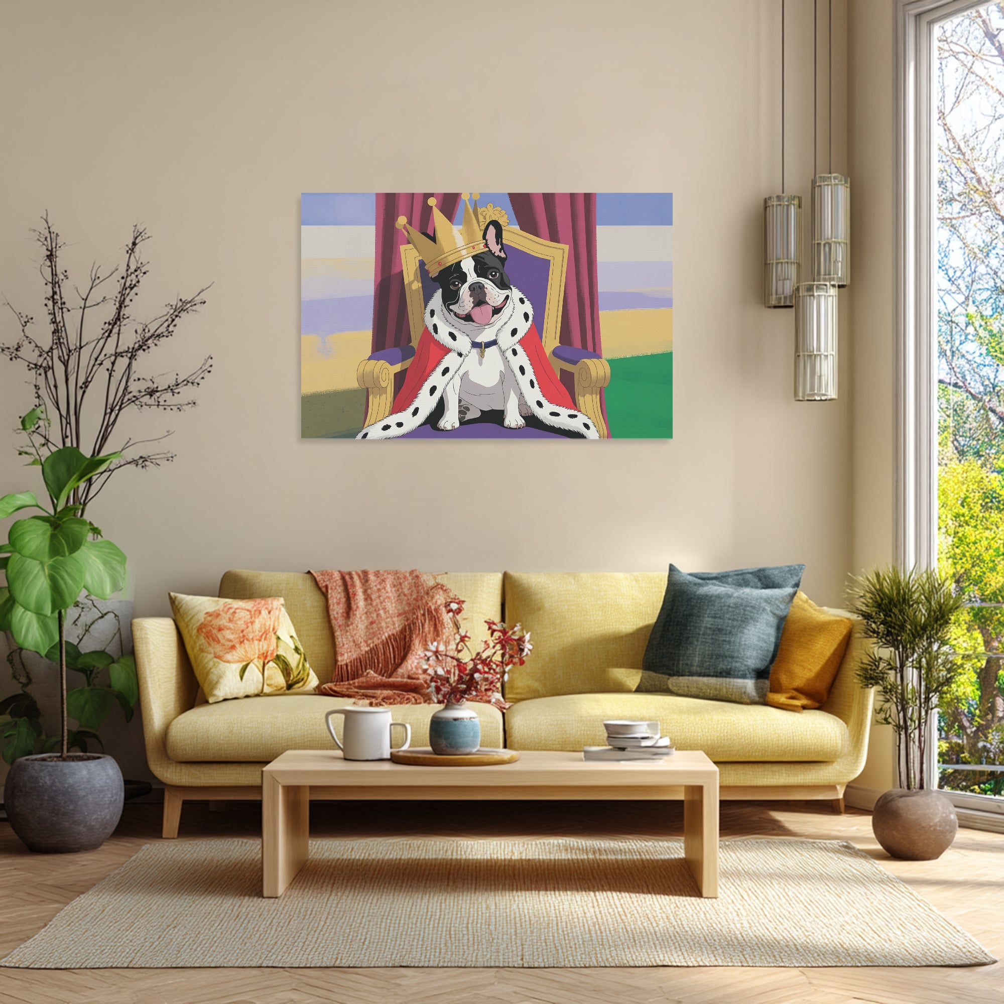 French Bulldog Lydia Adorable Frenchie Canvas Wall Art Durable Dog Item