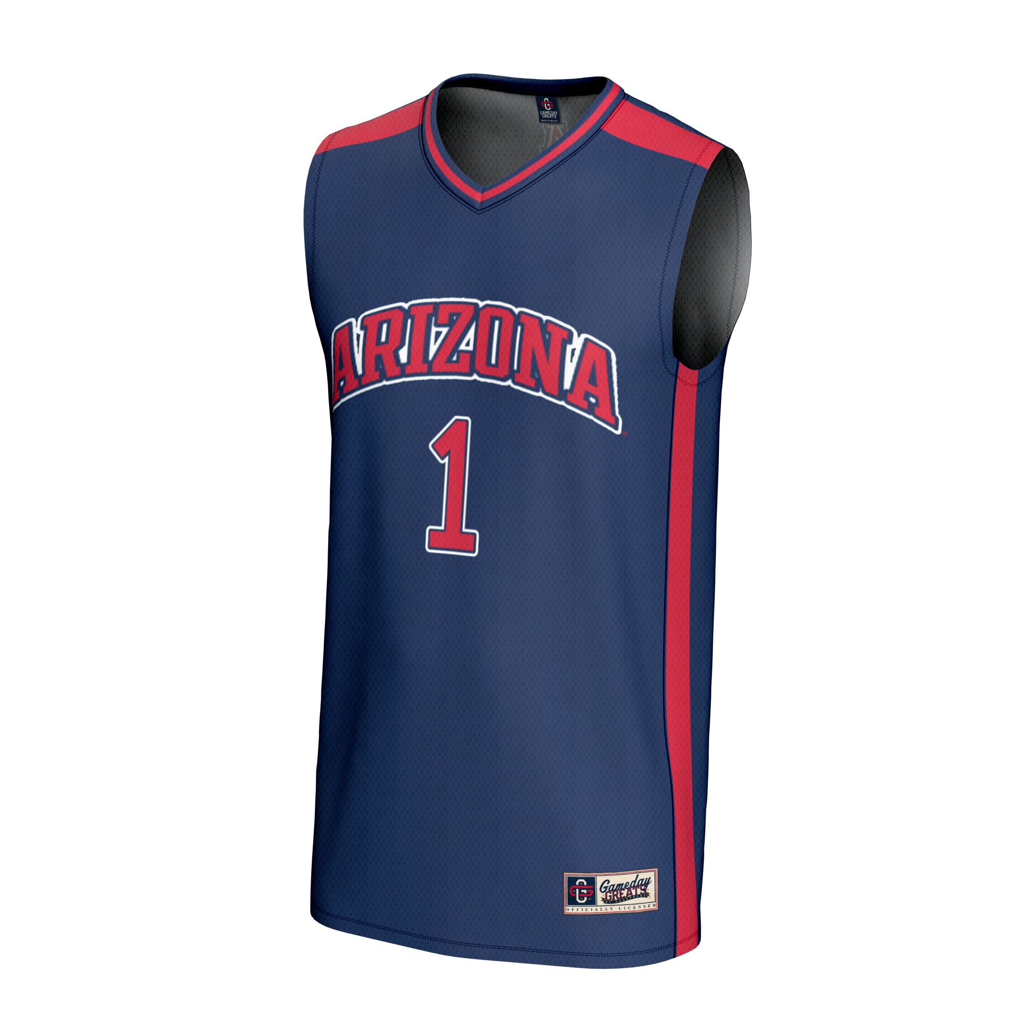 [DDG] Arizona Wildcats GameDay Greats Unisex Lightweight Collegiate Basketball Fashion Jersey - Navy