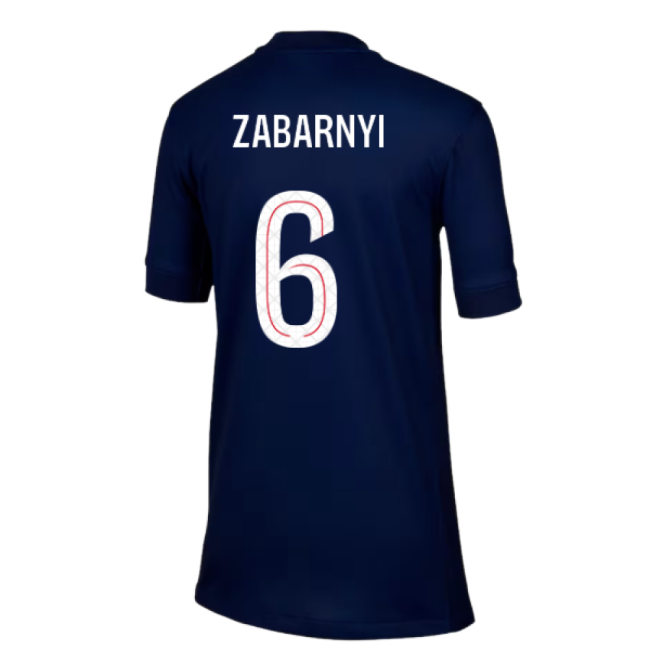 2025-2026 PSG Paris Saint Germain Home Shirt (Kids) (Zabarnyi 6)