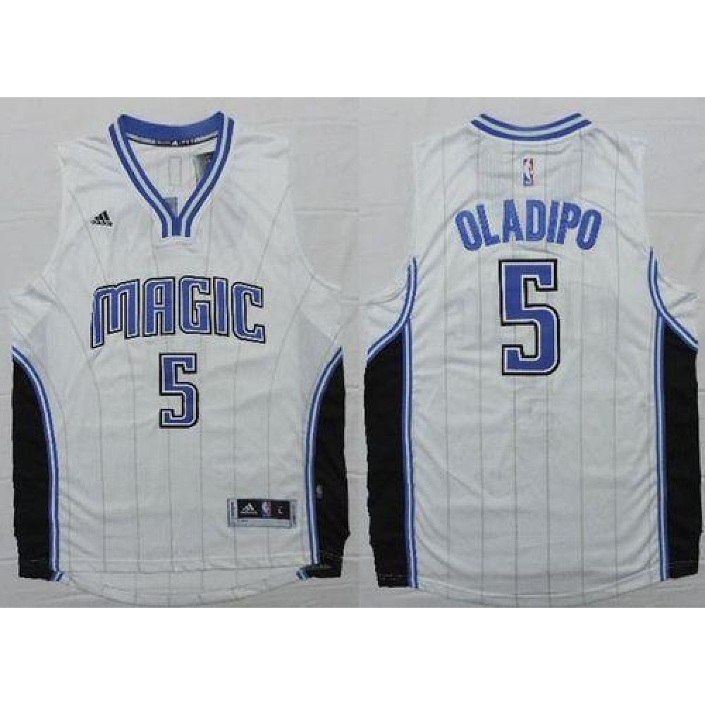 High-Quality Men's Orlando Magic #5 Victor White Basketball Jersey
