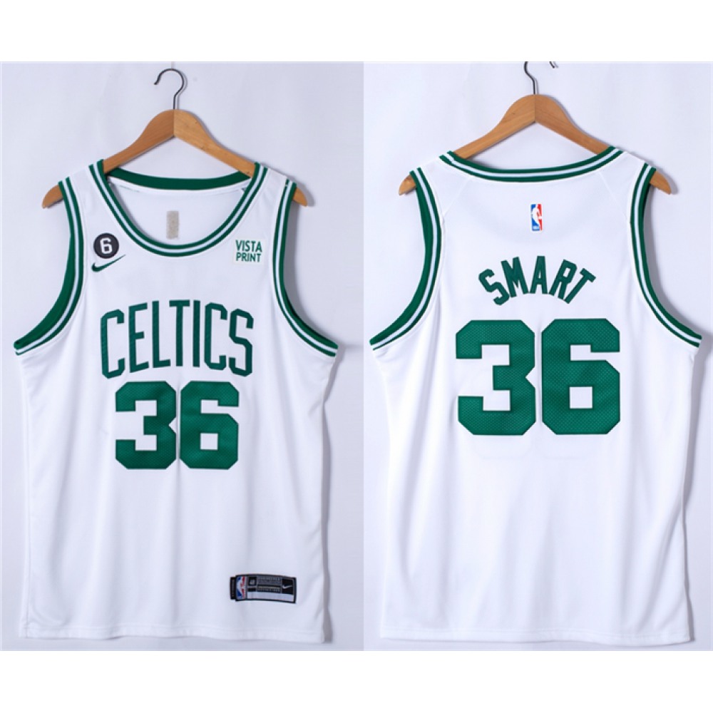 Pro Grade Boston Celtics 36 White Jersey - - NBA Collection