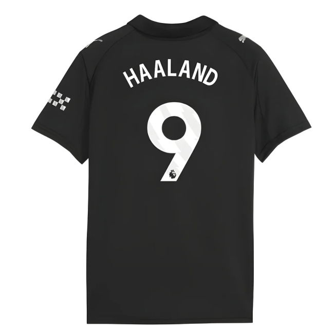 2025-2026 Man City Shirt (Kids) (Haaland 9) (Kids) | Performance