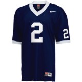 premium Men's None Navy Blue #2 Blue 2024 Football Jersey away jersey