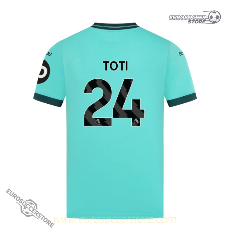 Wolverhampton Wanderers 25-26 Season Away TOTI 24 Version Jersey