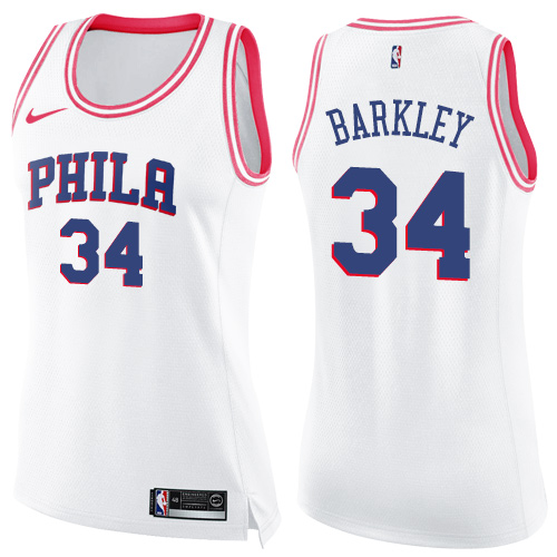 Elite Sixers #34 Charles Barkley 2024 Icon NBA Swingman Jersey White