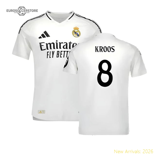 Professional-Grade 2024-2025 Real Madrid Authentic Home Shirt (Kroos