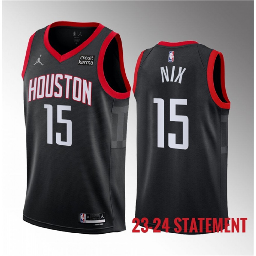 High-Quality Houston Rockets 15 Jersey Black - NBA Collection