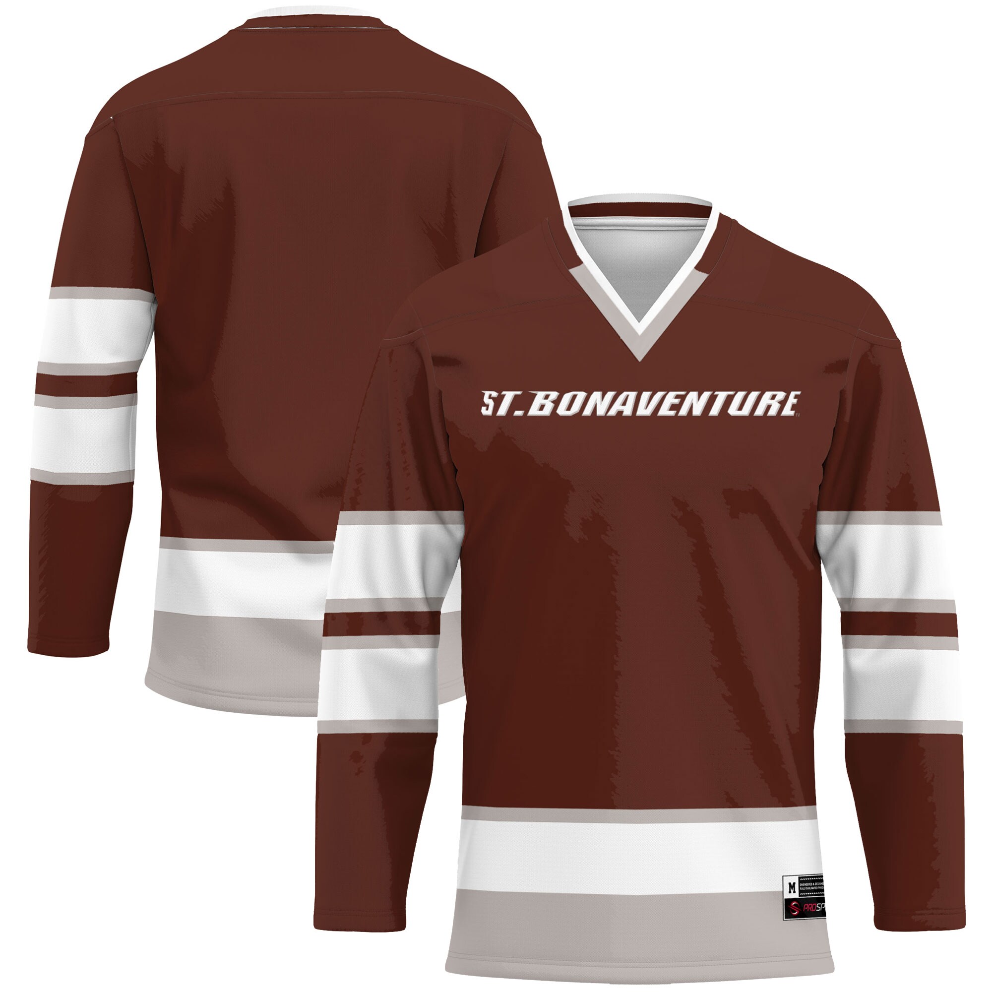 [DDG] St. Bonaventure Bonnies GameDay Greats Hockey Jersey - Brown