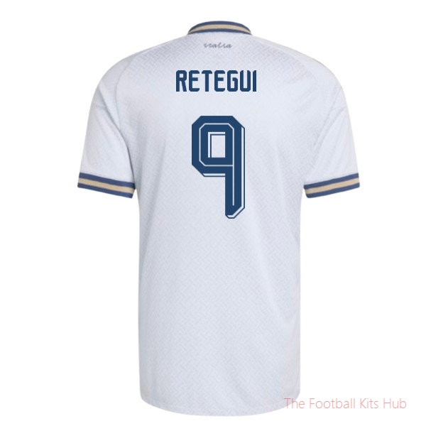2026-2027 Italy Authentic Away Shirt (Retegui 9)