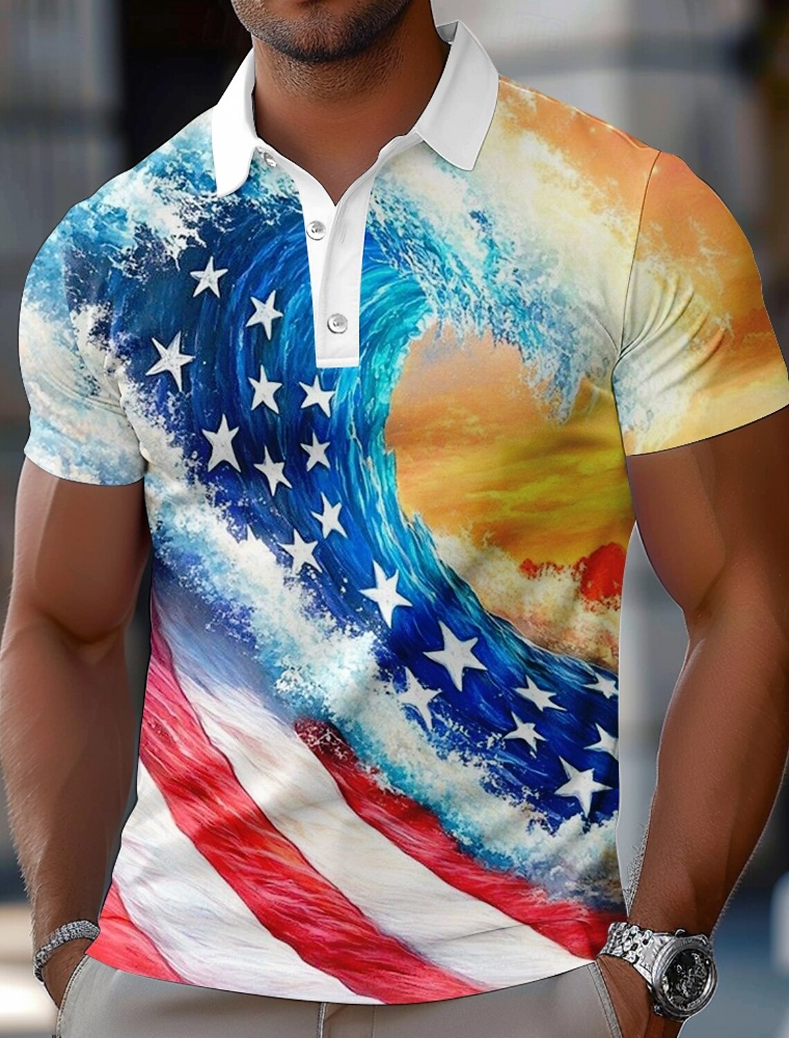 America's 250th Anniversary Independence Day Men's US Flag Patriotic