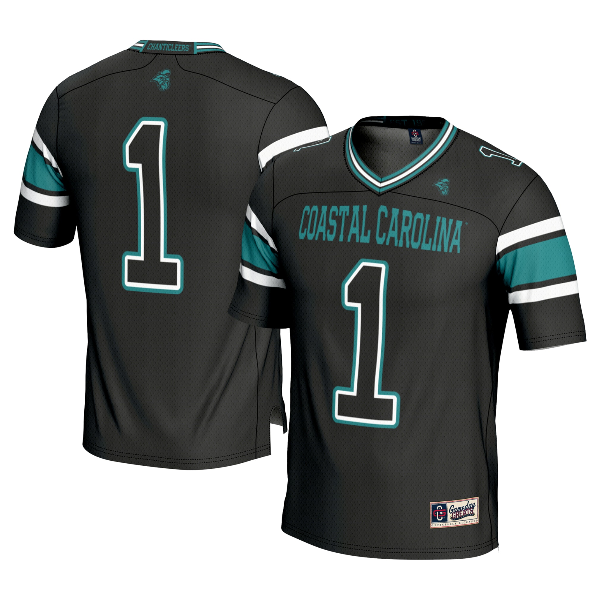 #1 Coastal Carolina Chanticleers GameDay Greats 26/27 Football Jersey - Black