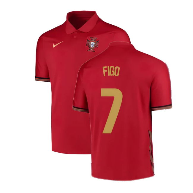 2020-2021 Portugal Home Nike Football Shirt (Figo 7) Worldcup