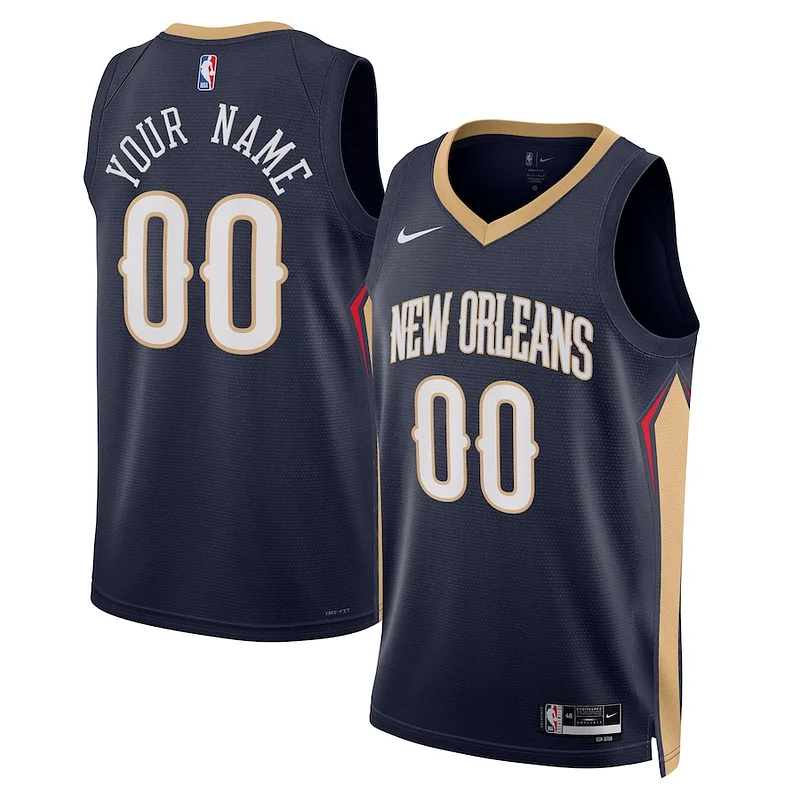 New Orleans NOP Swingman Jersey - high-quality classic - Navy