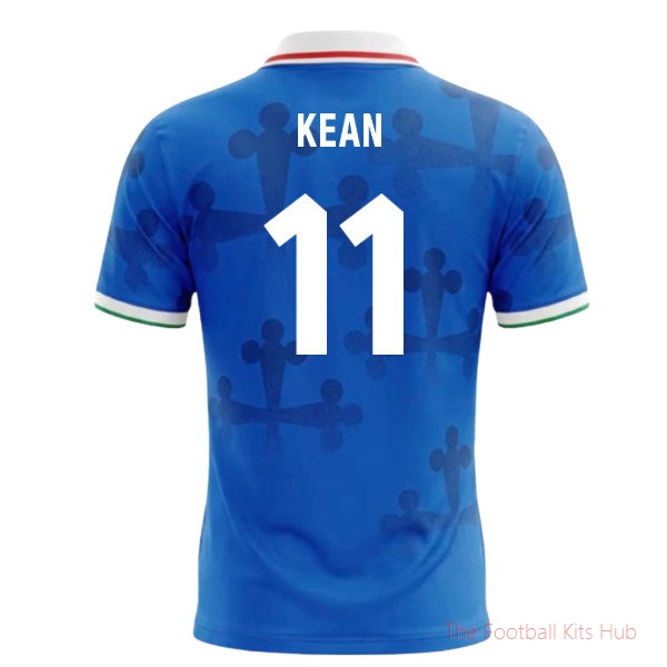 Premium Matchday Italy World Cup Football Shirt (Kean 11)