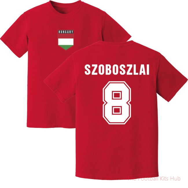 Men Szoboszlai Hungary Training Jersey (Red) UEFA Euro