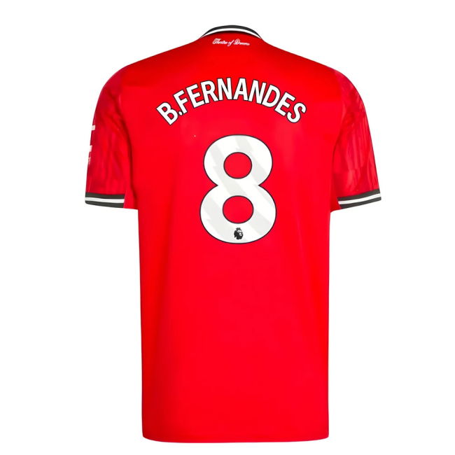 Football Man Utd Home Shirt B Fernandes #8 Premium Quality Die-har...