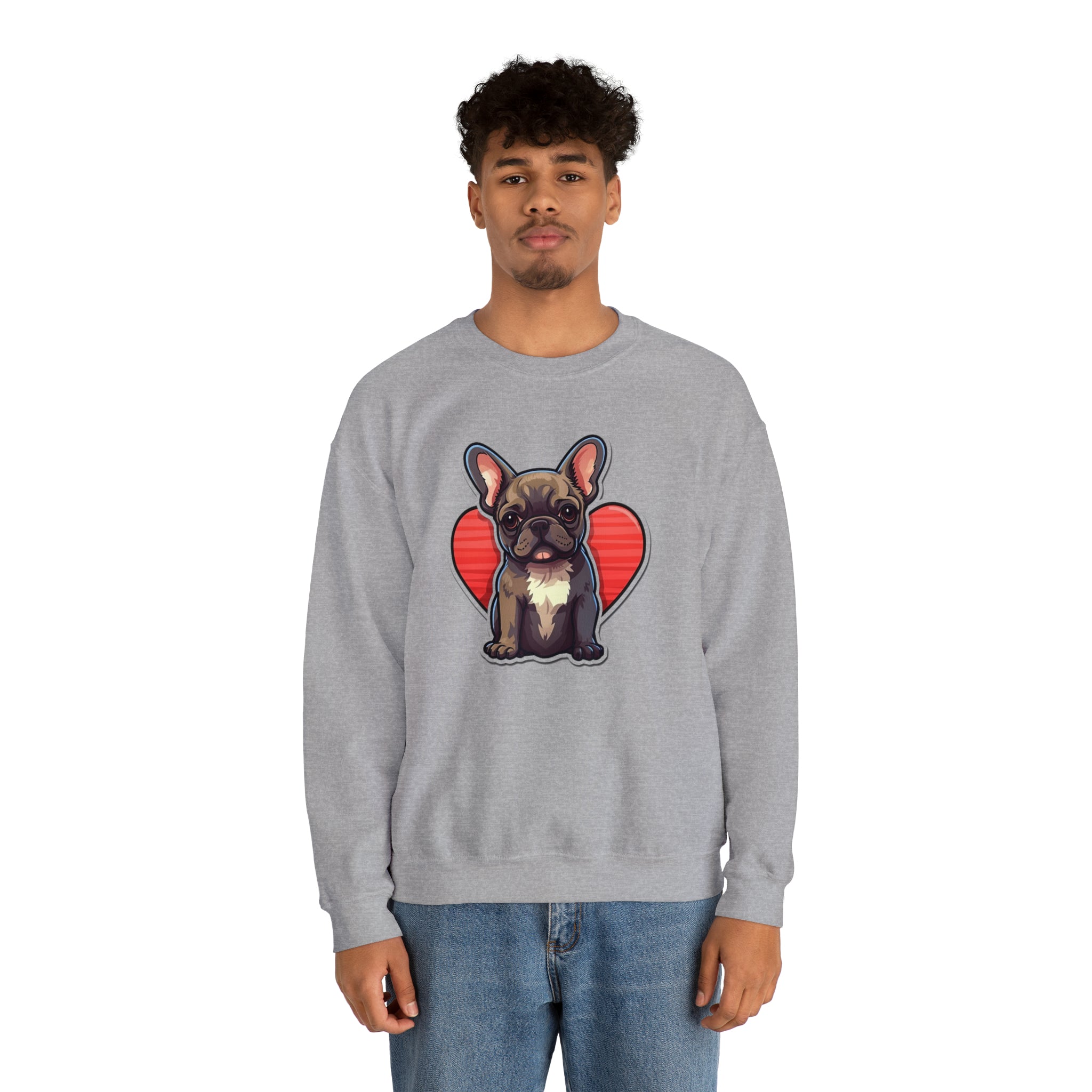 French Bulldog Frenchie Love Unisex Sweatshirt Essential Dog Supply