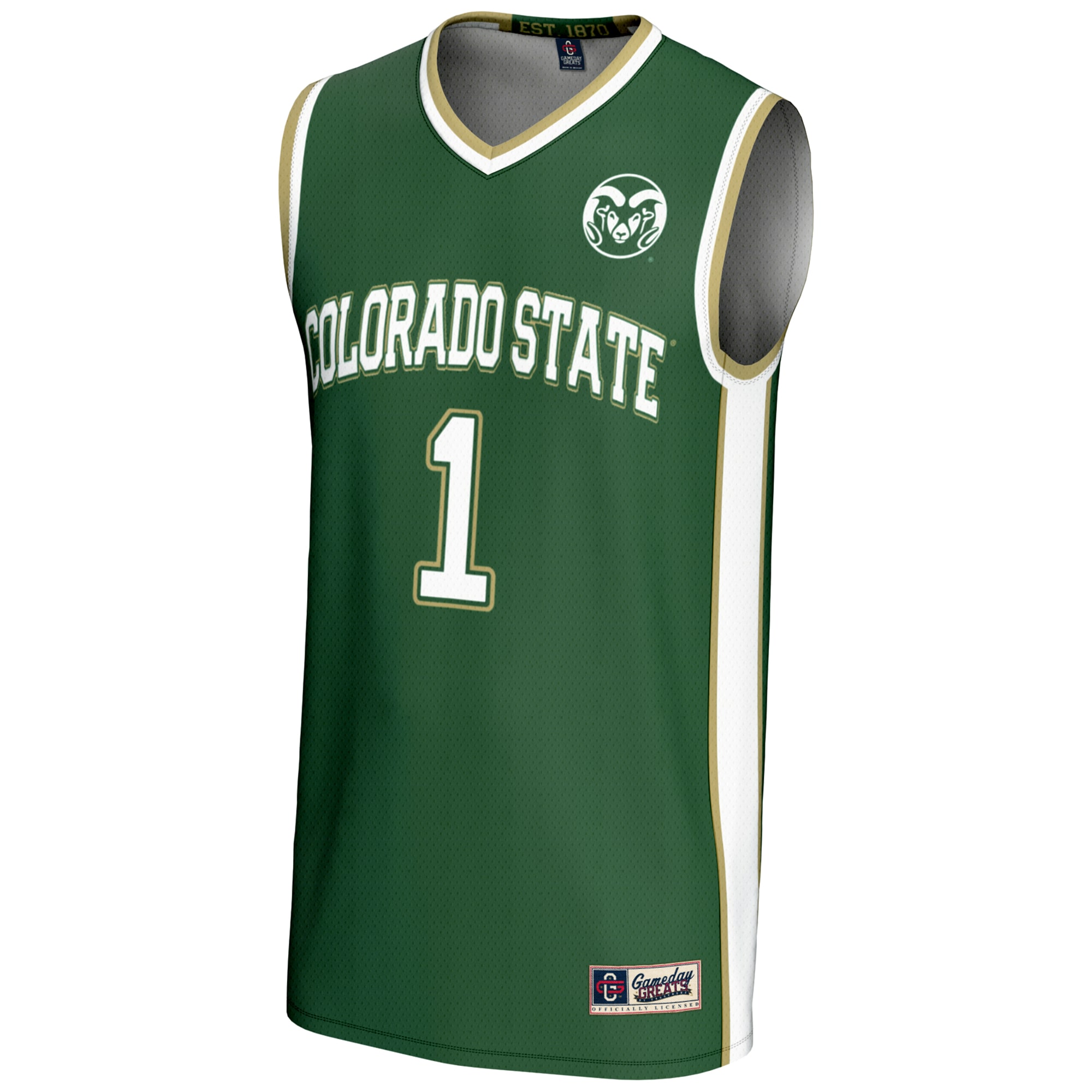 [DDG] Colorado State Rams GameDay Greats Lightweight Basketball Jersey - Green