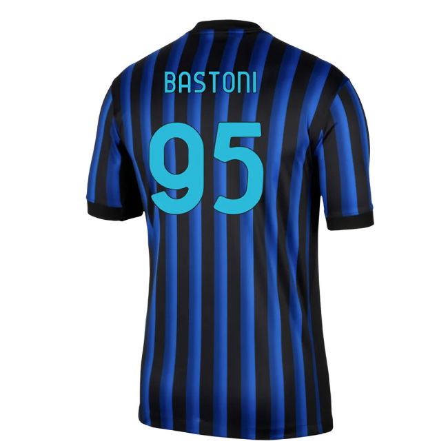 Top Tier Inter Inter Milan Home Shirt Bastoni #95 2024-2025 Season...