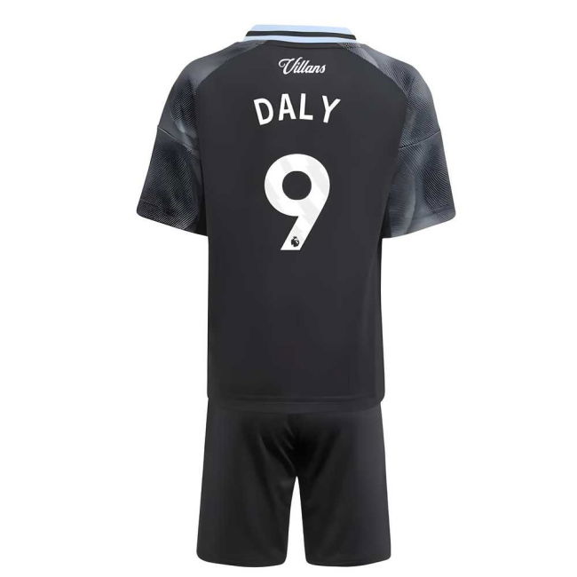 Aston Villa 2025-20 Away Football Shirt Featuring Daly 9 L M S