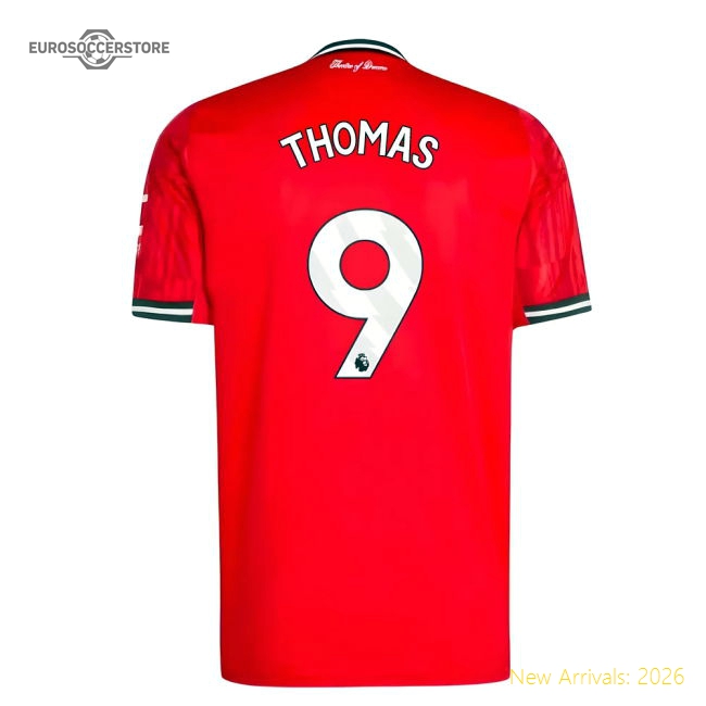 First-class 2025-2026 Man Utd Home Shirt (thomas 9) - Match Day Jersey