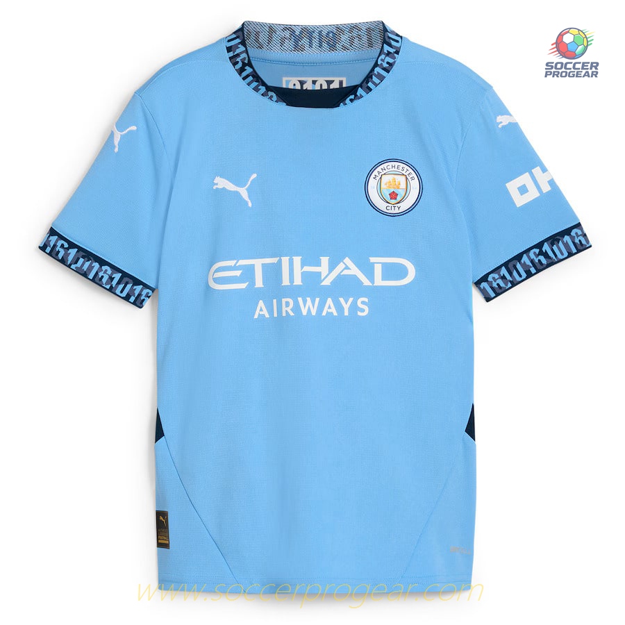Manchester City Home Child Kit Shirt 2024/25 Collection Haaland
