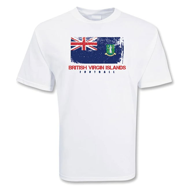 Premium-Quality British Virgin Islands Football T-Shirt